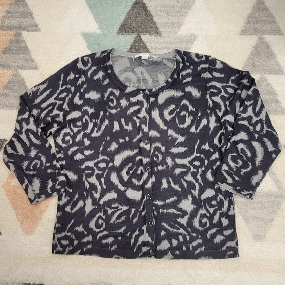 Boden cropped button-up wool cardigan size 12 - Picture 1 of 5